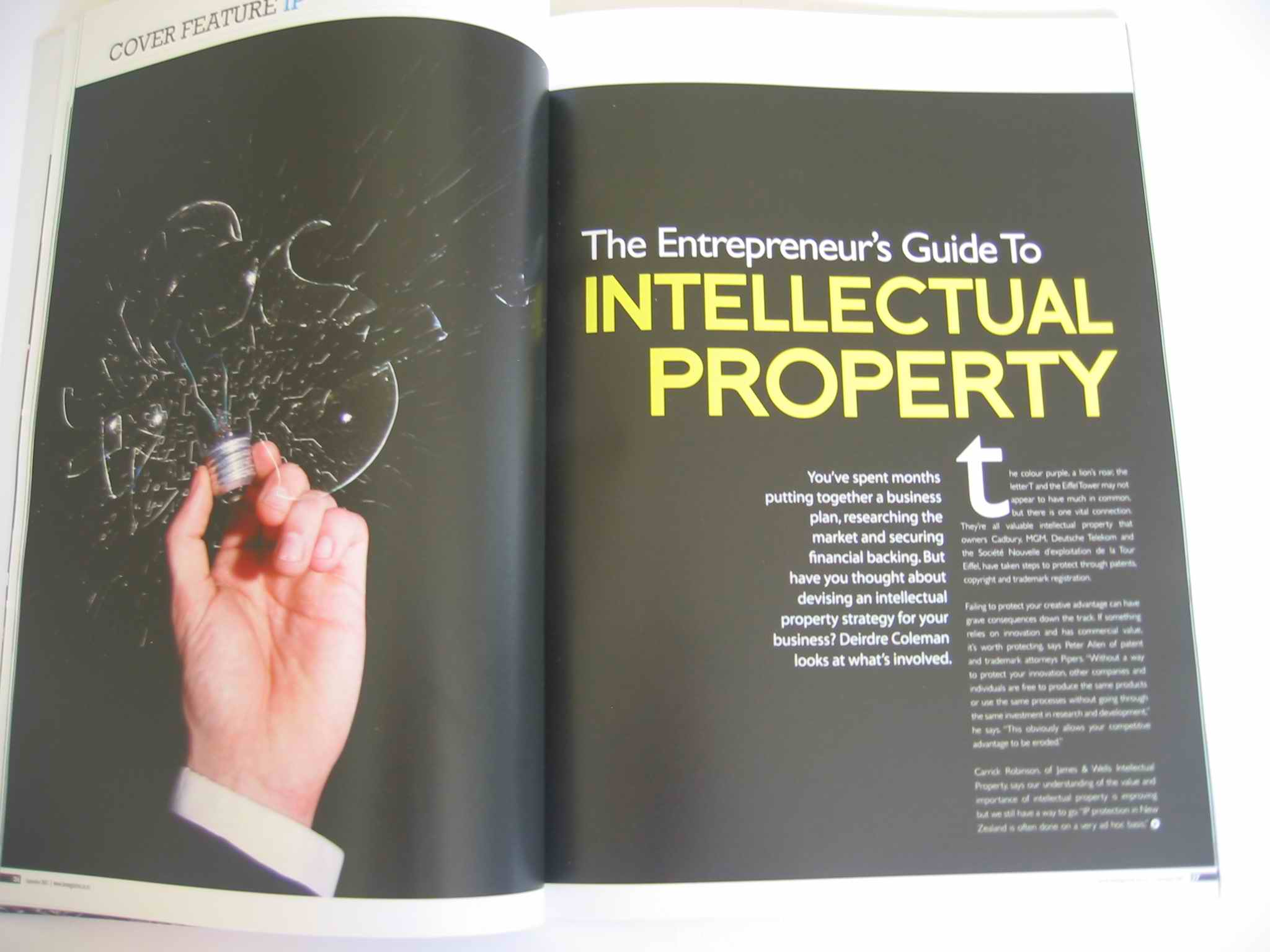 Intellectual Property feature